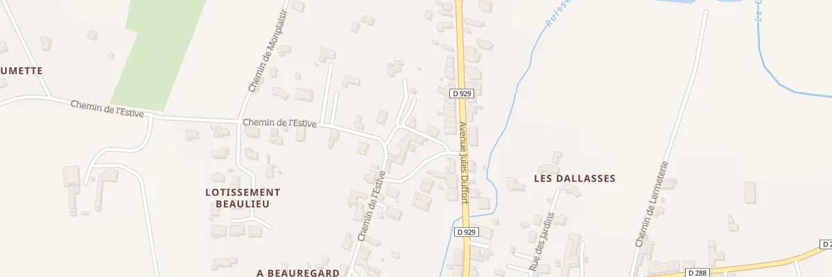 Plan du 338 Rue du Pastouret à Masseube