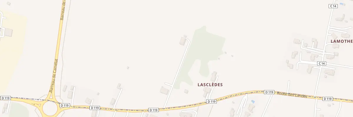 Plan du 54 Av des Landes à Brax