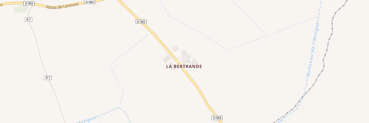 Plan du 48 La Bertrande à Lagarde