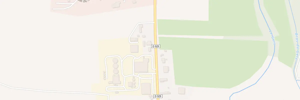 Plan du 452 La Mirandete à Masseube