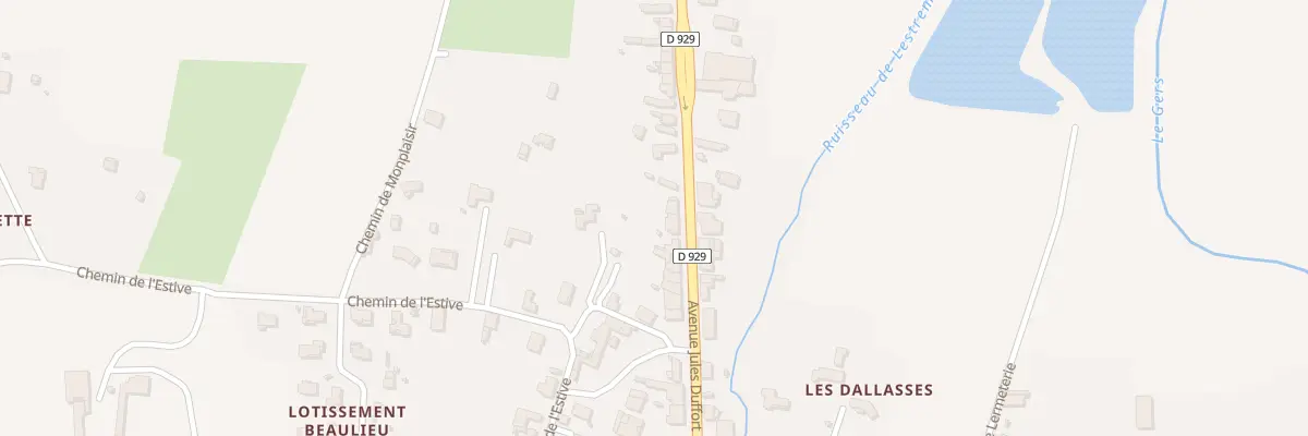Plan du 41 Av Jules Duffort à Masseube