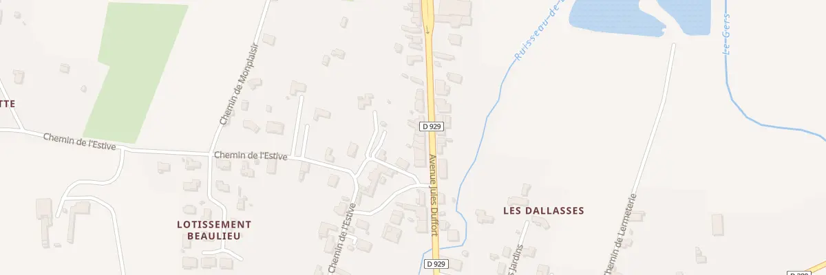 Plan du 35 Av Jules Duffort à Masseube