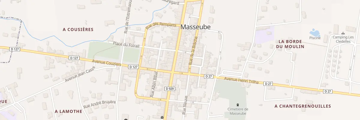 Plan du 16 Rue General de Gaulle à Masseube