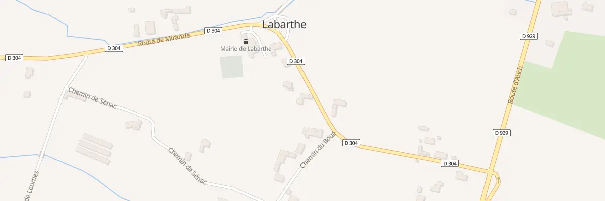 Plan du 339 Rte de Mirande à Labarthe
