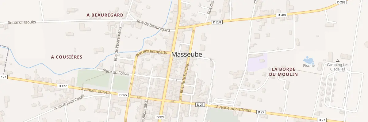 Plan du 17 Rue de la Brèche à Masseube
