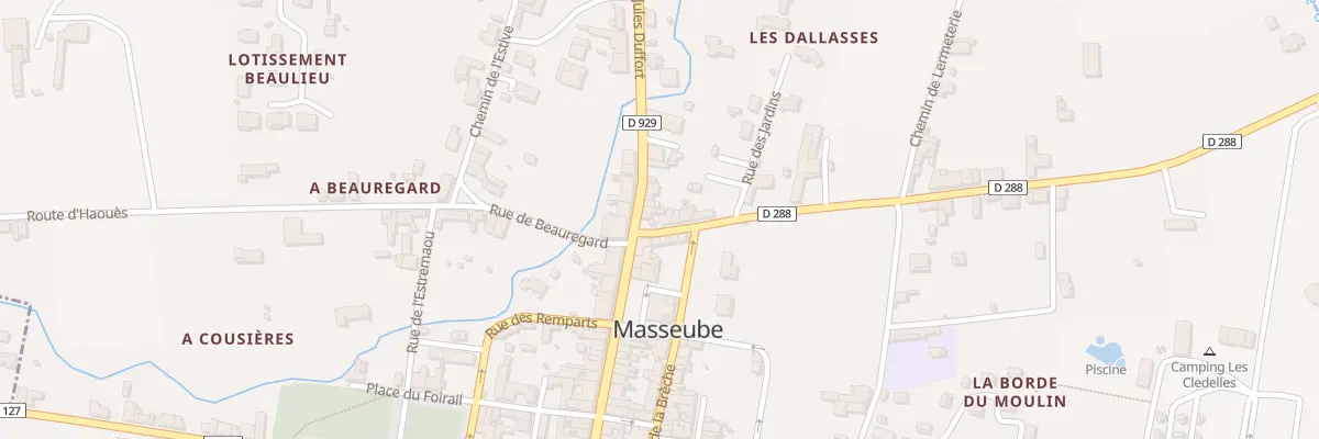 Plan du 8 Av Jules Duffort à Masseube