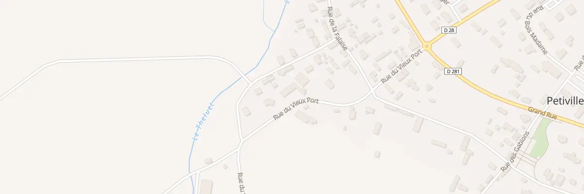 Plan du 233 Rue du Vieux Port à Petiville