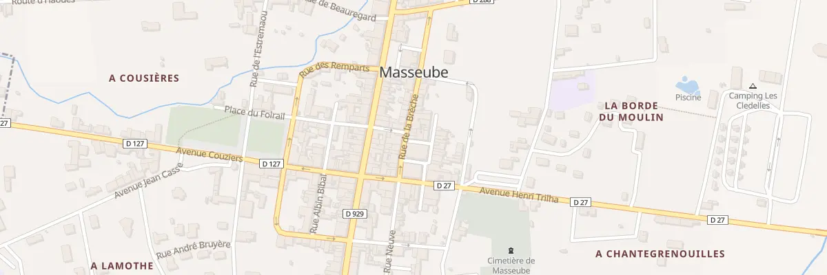 Plan du 6 Rue Bougues à Masseube