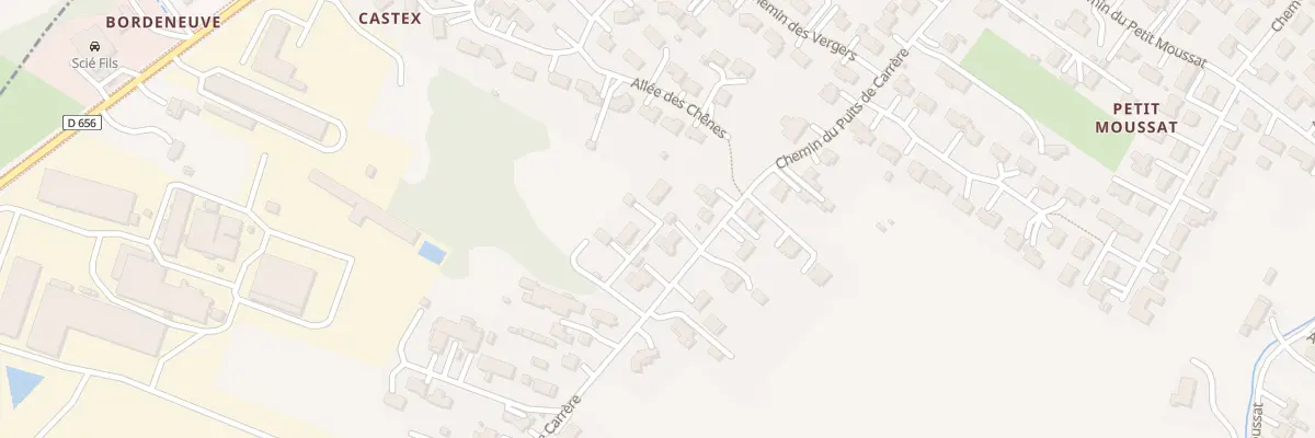 Plan du 3 All de Castex à Estillac