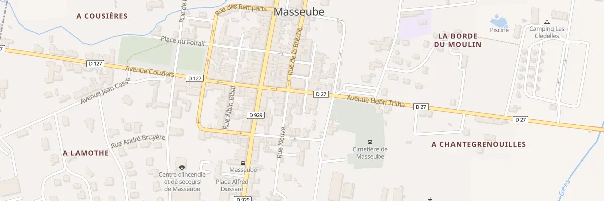 Plan du 2 Imp du Couvent à Masseube