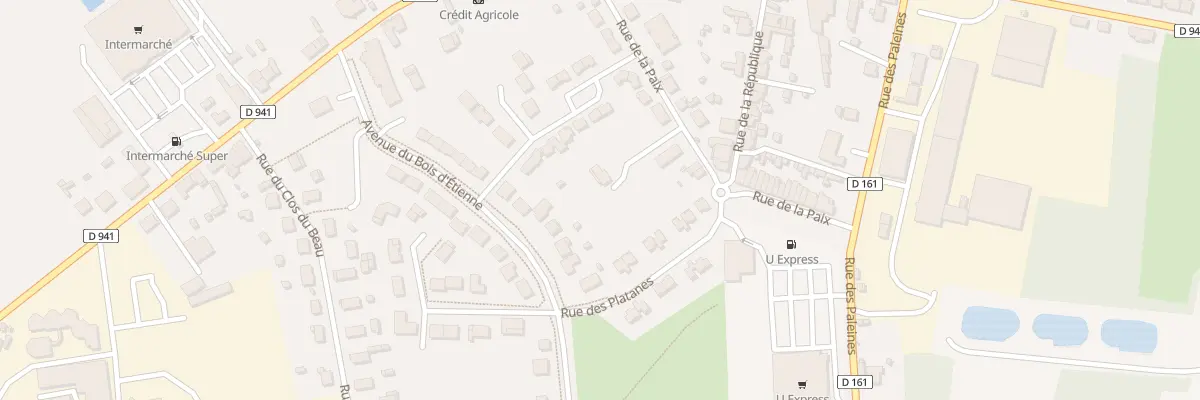 Plan du 20 Rue de la Paix à Terres-de-Haute-Charente