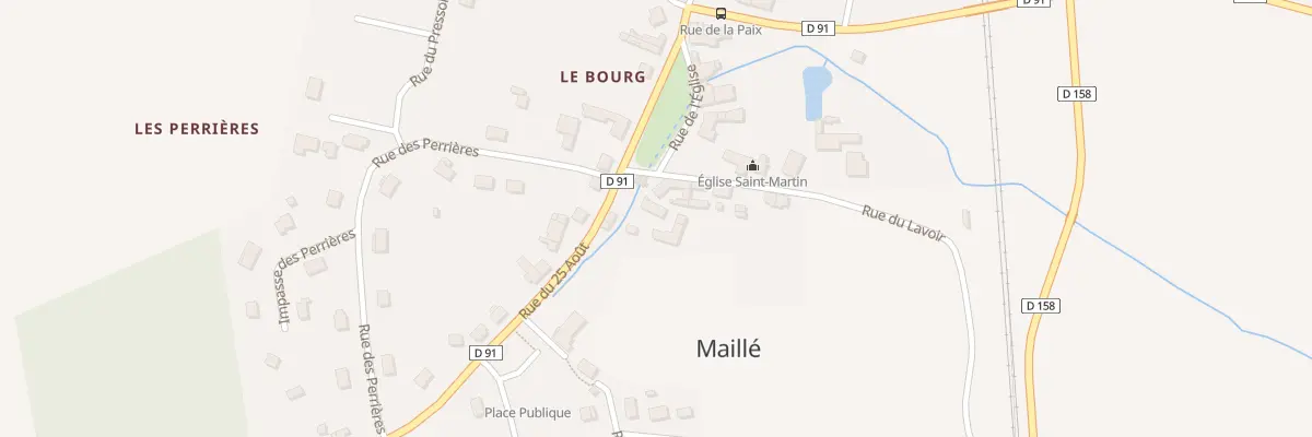 Plan du 2 Rue du Lavoir à Maillé