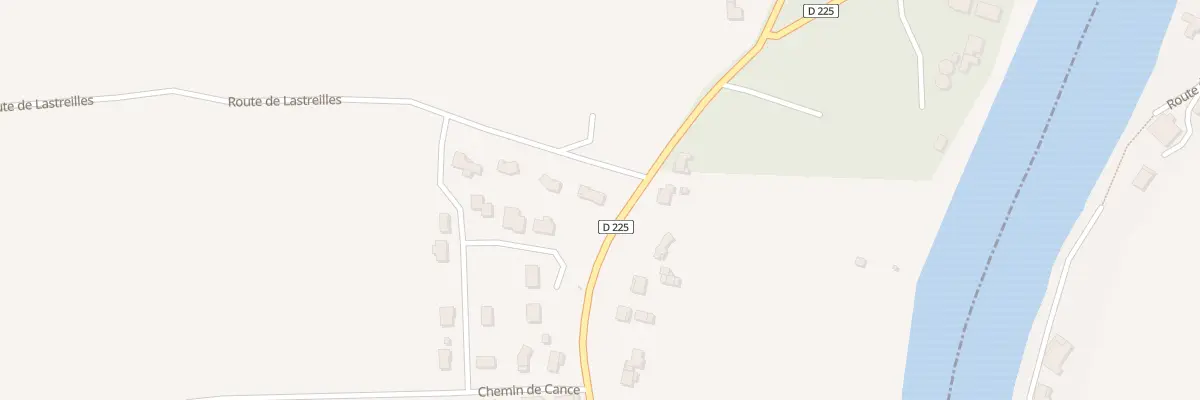 Plan du 45 Rte de Lastreilles à Pinel-Hauterive
