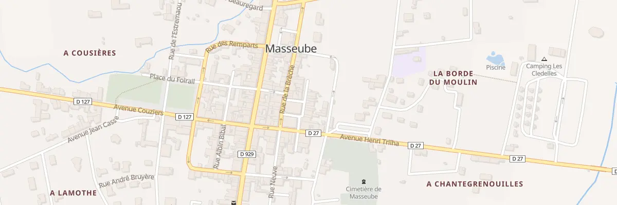 Plan du 12 Rue Brochain à Masseube