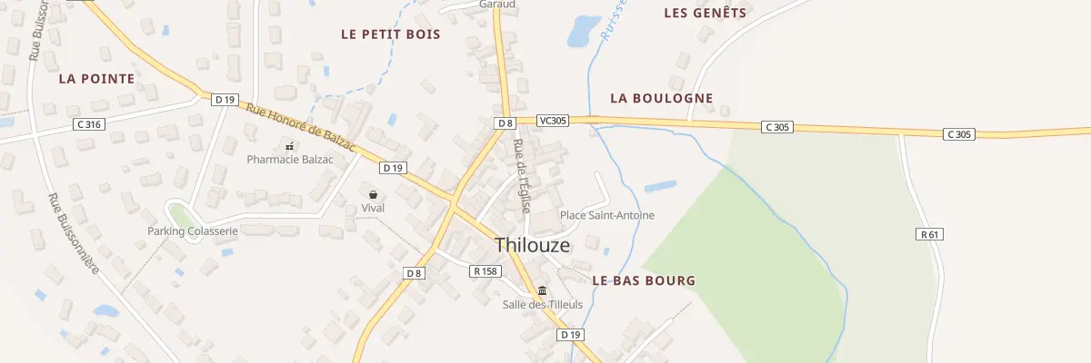 Plan du 4 Rue de l’Eglise à Thilouze