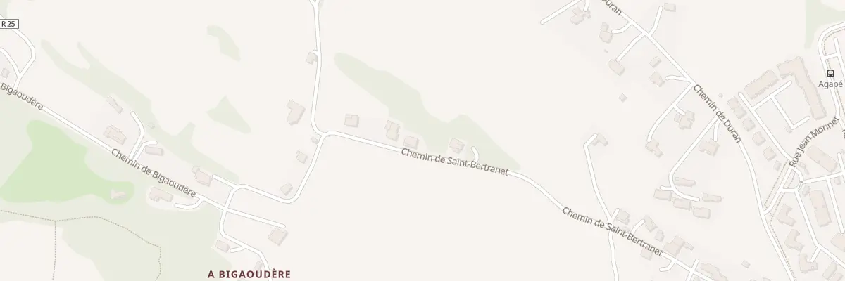Plan du 22 Che de Saint-bertranet à Auch