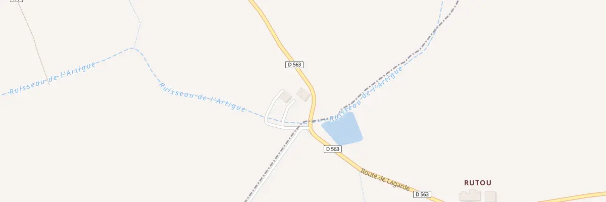 Plan du 49 A Larrouquette à Lagarde