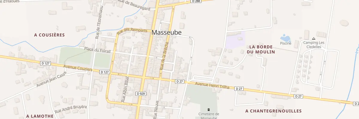 Plan du 18 Rue Brochain à Masseube