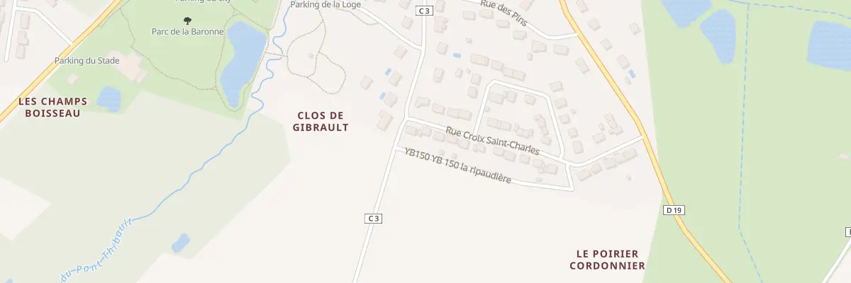 Plan du 27 Rue Croix Saint Charles à Thilouze