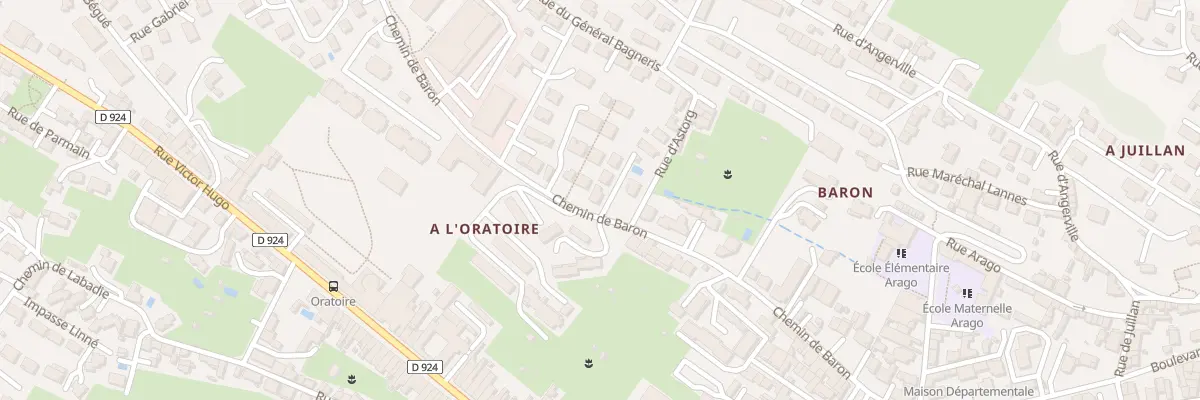 Plan du 38 Che de Baron à Auch