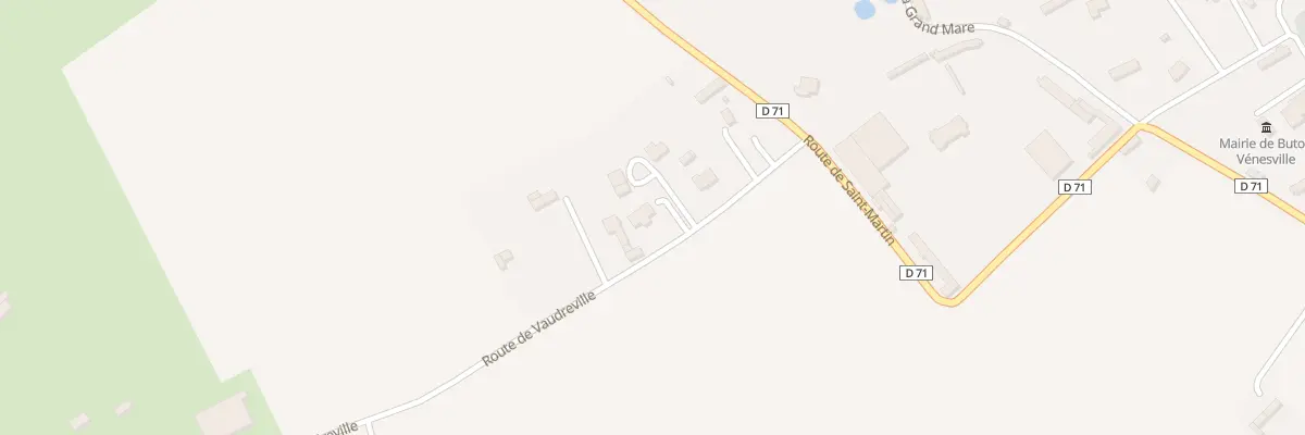 Plan du 9 Rte de Vaudreville à Butot-Vénesville