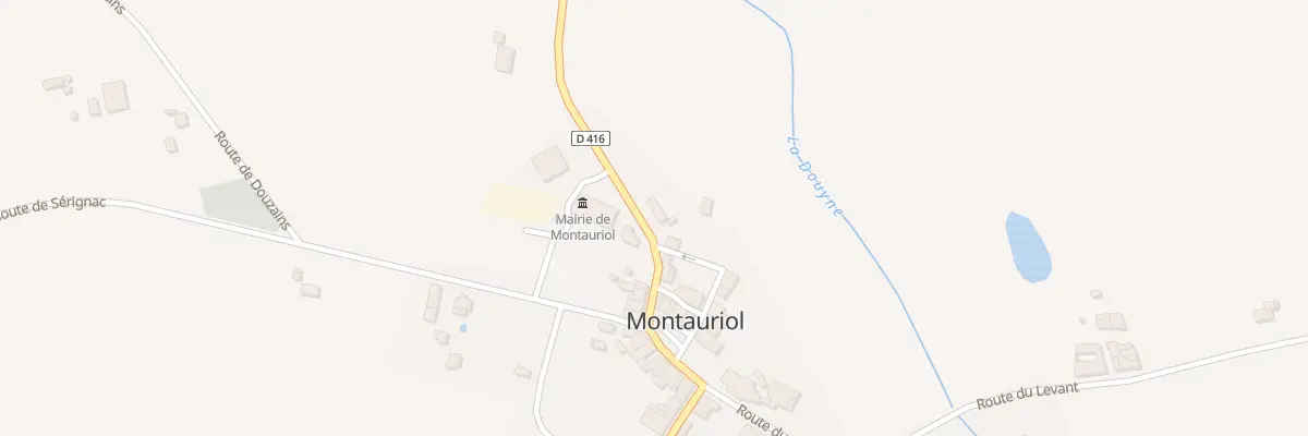 Plan du 138 Rte de CASTILLONNES à Montauriol