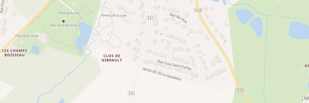 Plan du 24 Rue Croix Saint Charles à Thilouze