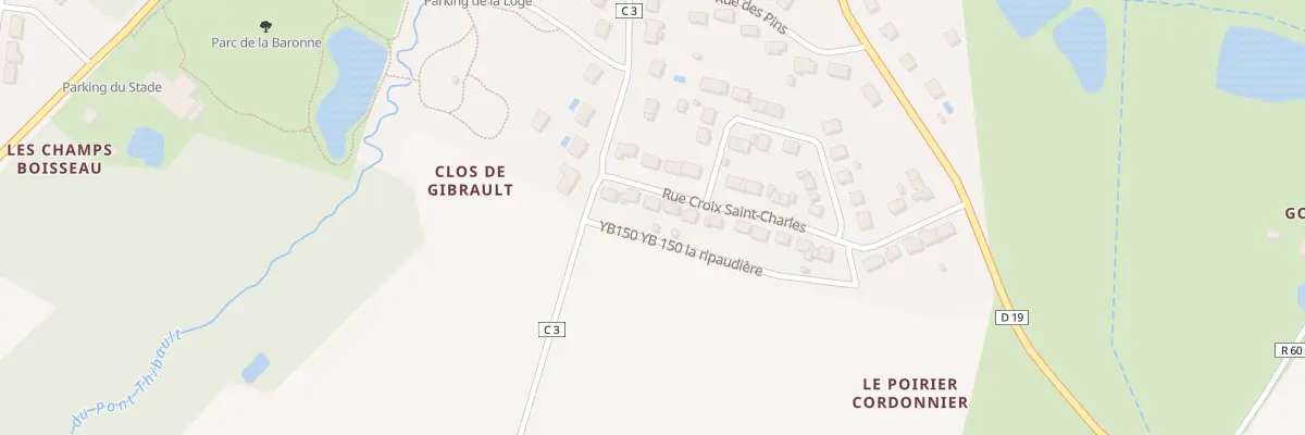 Plan du 25 Rue Croix Saint Charles à Thilouze