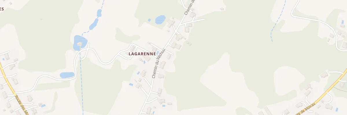 Plan du 14 Che du Rechou à Aubiac