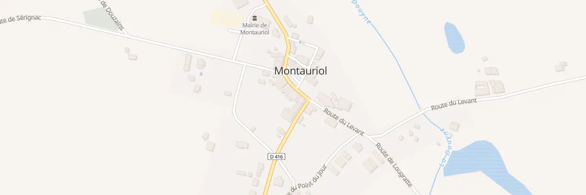 Plan du 25 Pla du Village à Montauriol