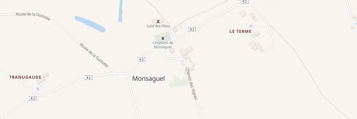 Plan du 32 Le Bourg à Monsaguel