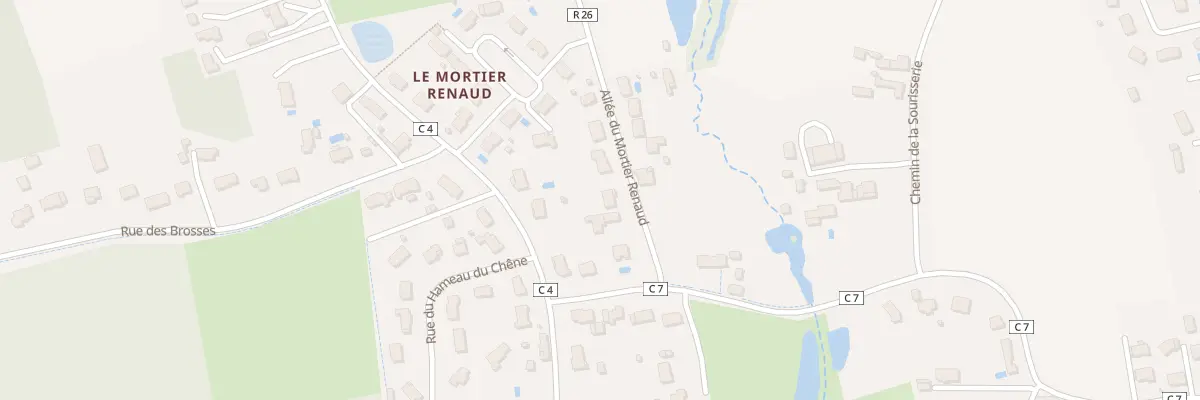 Plan du 4 All du Mortier Renaud à Saint-Roch