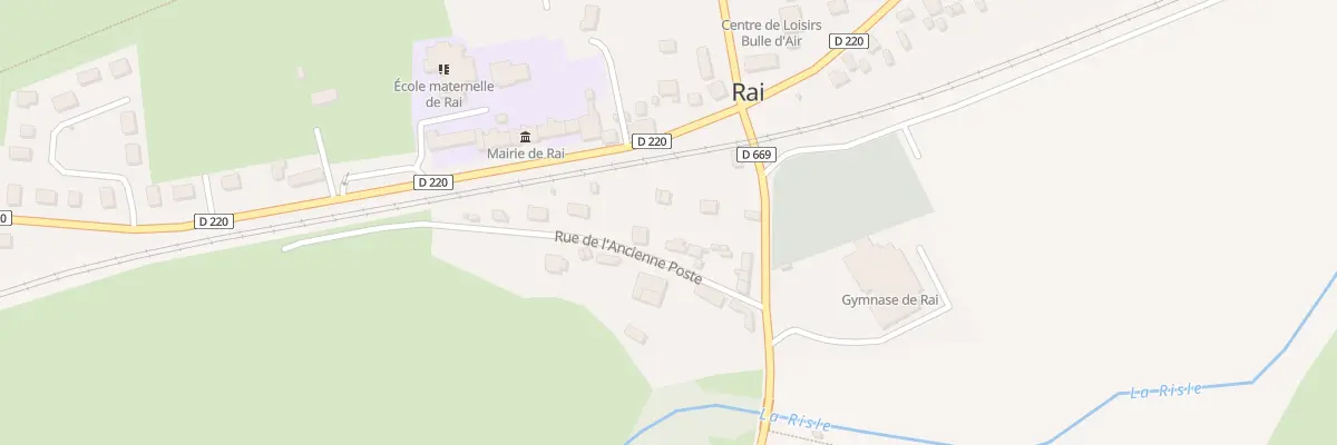Plan de la Rue de l’Ancienne Poste à Rai