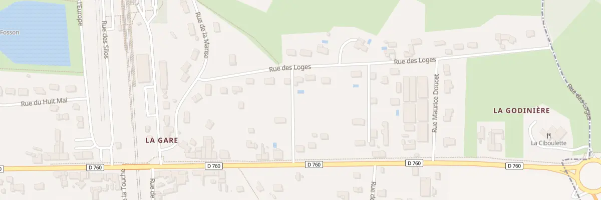 Plan du 11 Rue des Loges à Noyant-de-Touraine