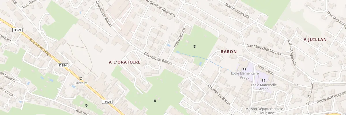 Plan du 34 Che de Baron à Auch