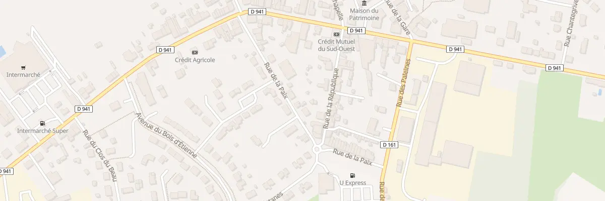 Plan du 7 Rue de la Paix à Terres-de-Haute-Charente
