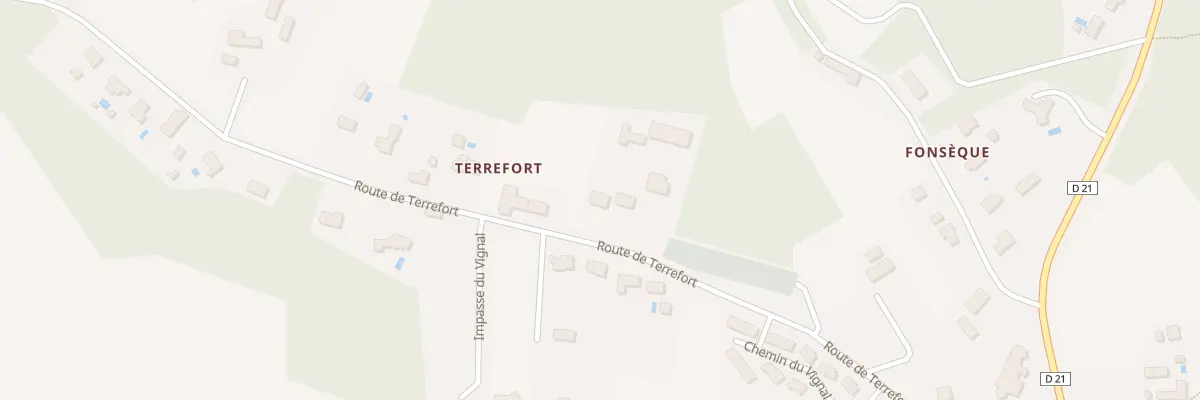 Plan du 114B Terrefort à Saint-Sauveur