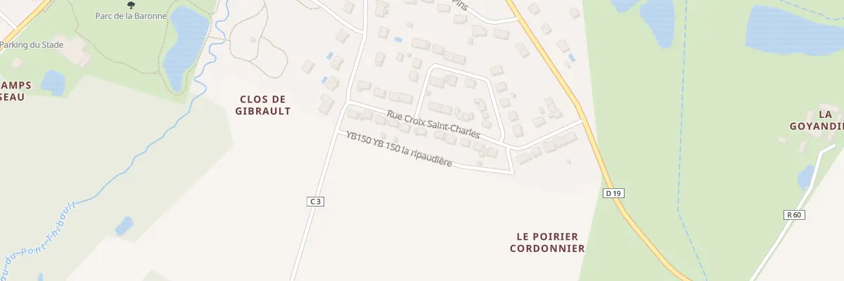 Plan du 19 Rue Croix Saint Charles à Thilouze