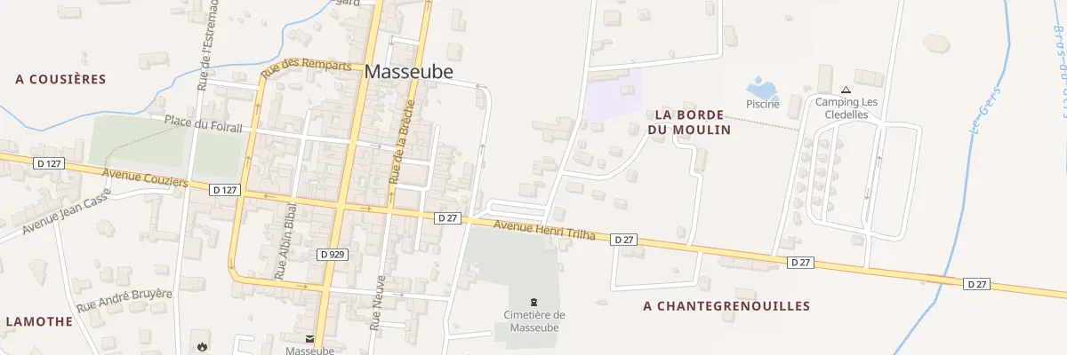 Plan du 9003 Rue Saint Fris à Masseube