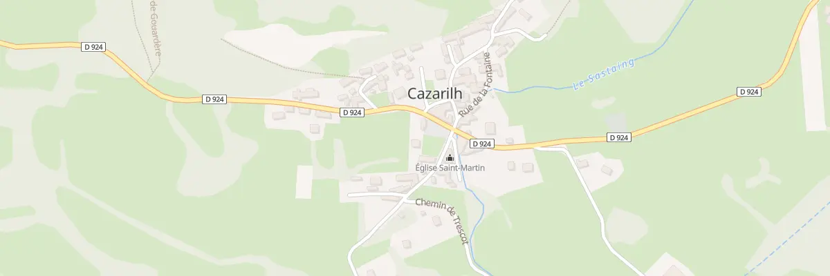 Plan du 1 Rte de Brouque à Cazarilh