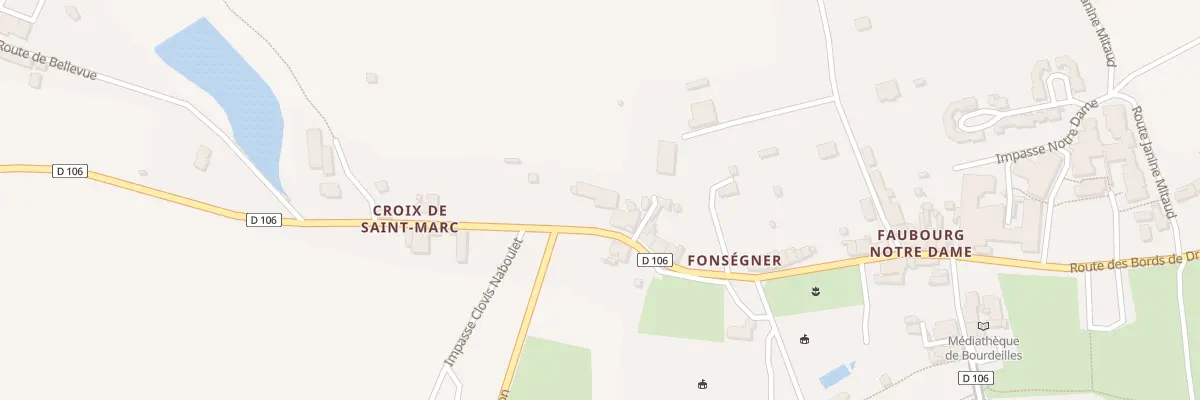Plan du 206 Fonsegner à Bourdeilles