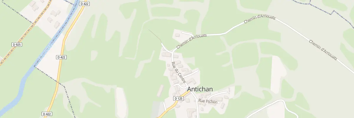 Plan du 9 Rue du Centre à Antichan
