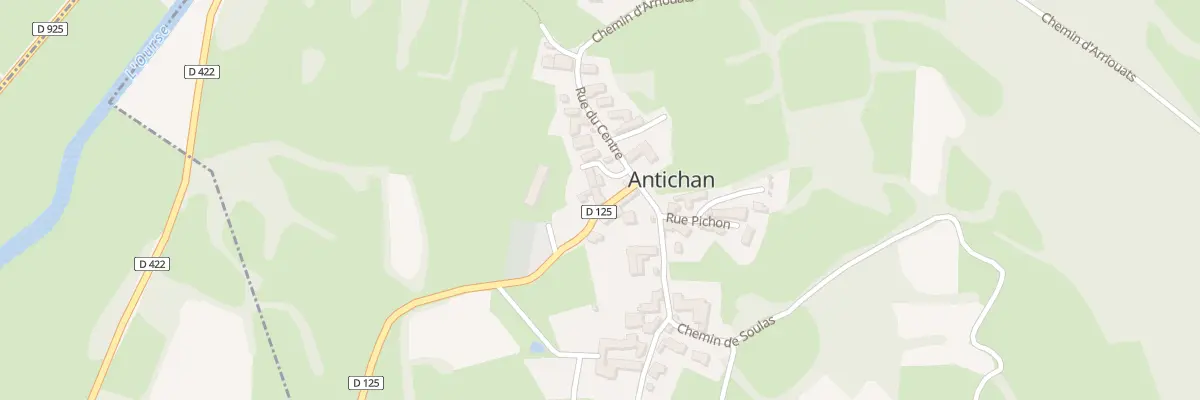 Plan du 2 Rte de Houssats à Antichan