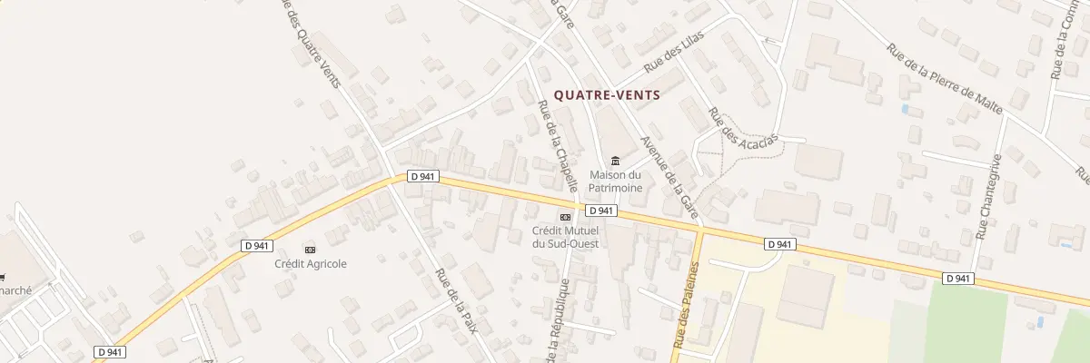 Plan du 40 Rue Nationale à Terres-de-Haute-Charente