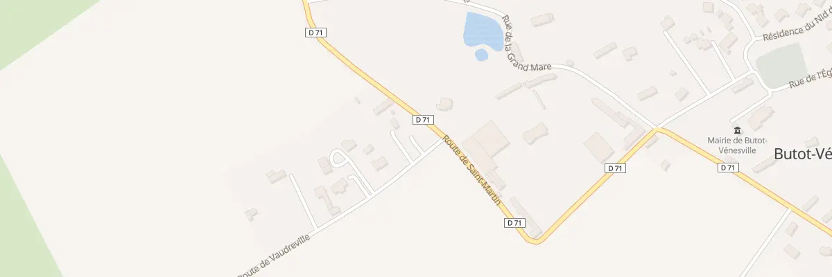 Plan du 1 Rte de Vaudreville à Butot-Vénesville
