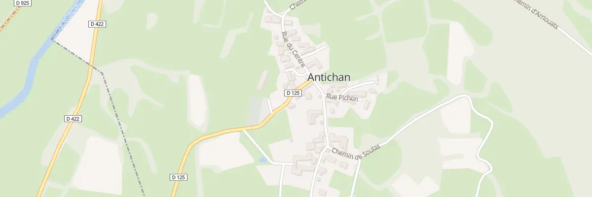 Plan du 1 Rte de Houssats à Antichan