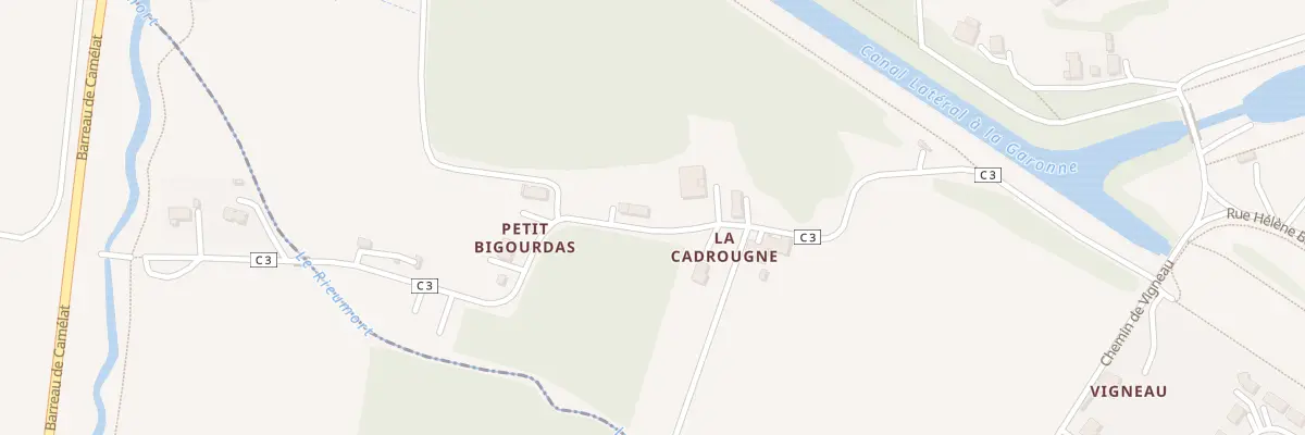 Plan du 9002 La Cadrougne au Passage
