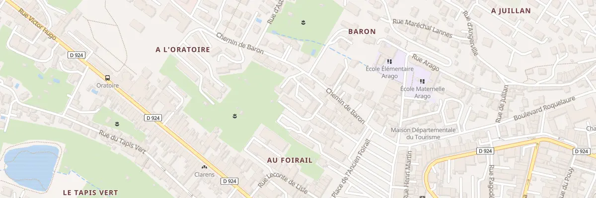 Plan du 13 Che de Baron à Auch