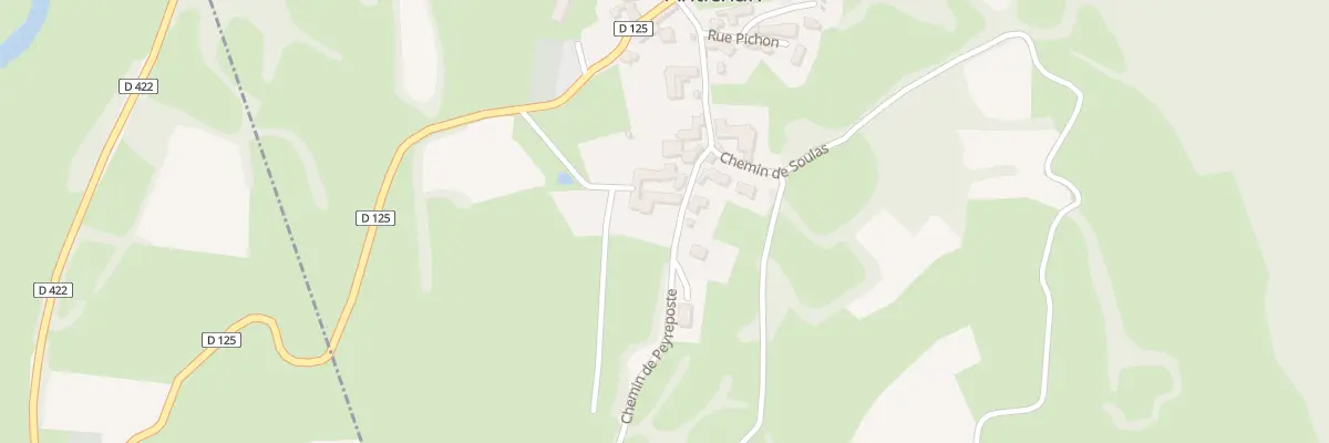 Plan du 3 Che de Peyreposte à Antichan