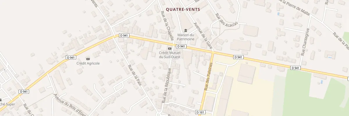 Plan du 1 Rue de la Republique à Terres-de-Haute-Charente